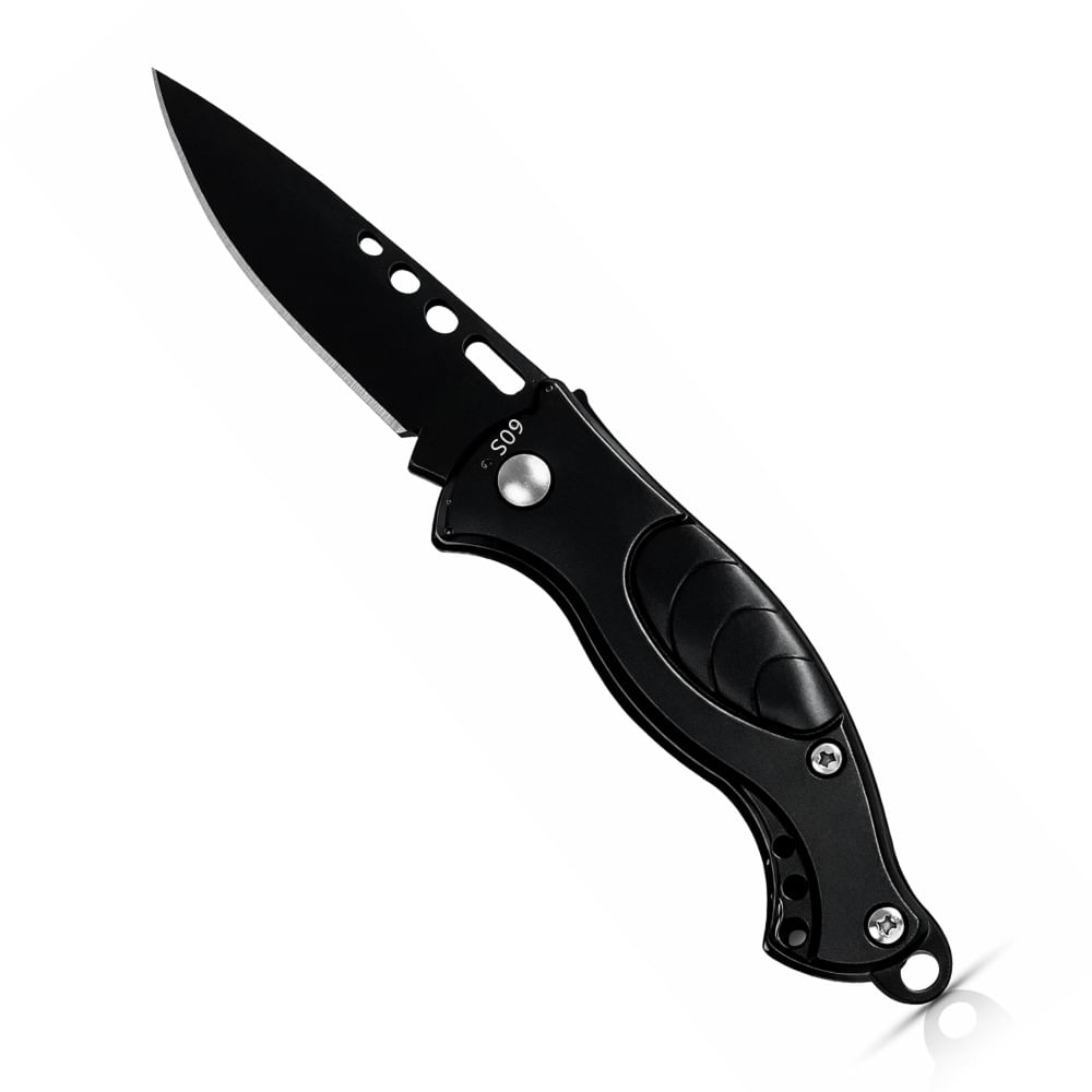 Navaja Táctica Negra Llavero Compacta Llavero 509 Negro