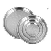 Set x 4 Bandejas Azafates de Acero 28-30-33-36cm