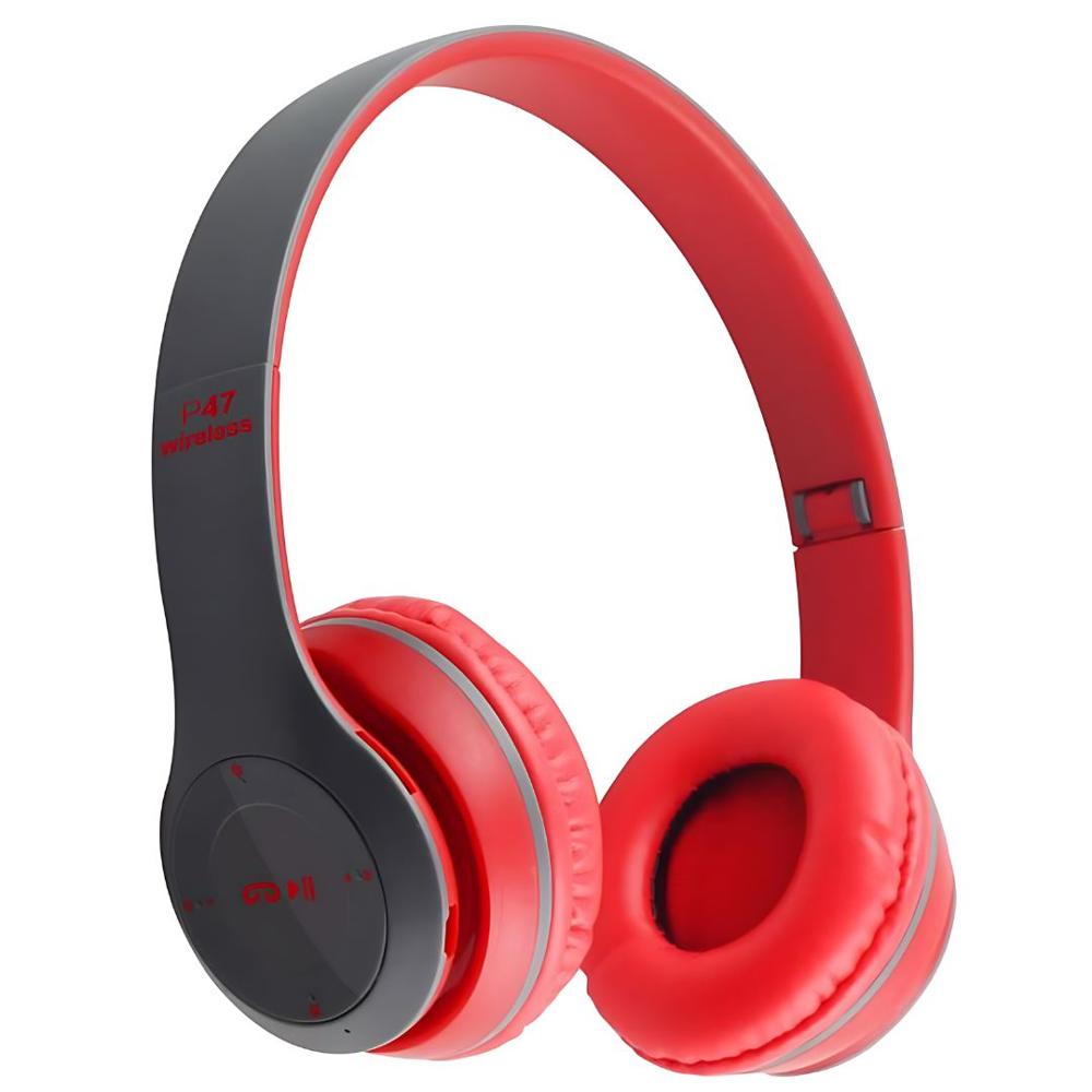 Audífonos Inalámbricos con Bluetooth P47 Rojo