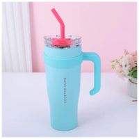 Vaso Térmico Tomatodo Termo Multiusos Frío Caliente Grande de 1.2L Celeste