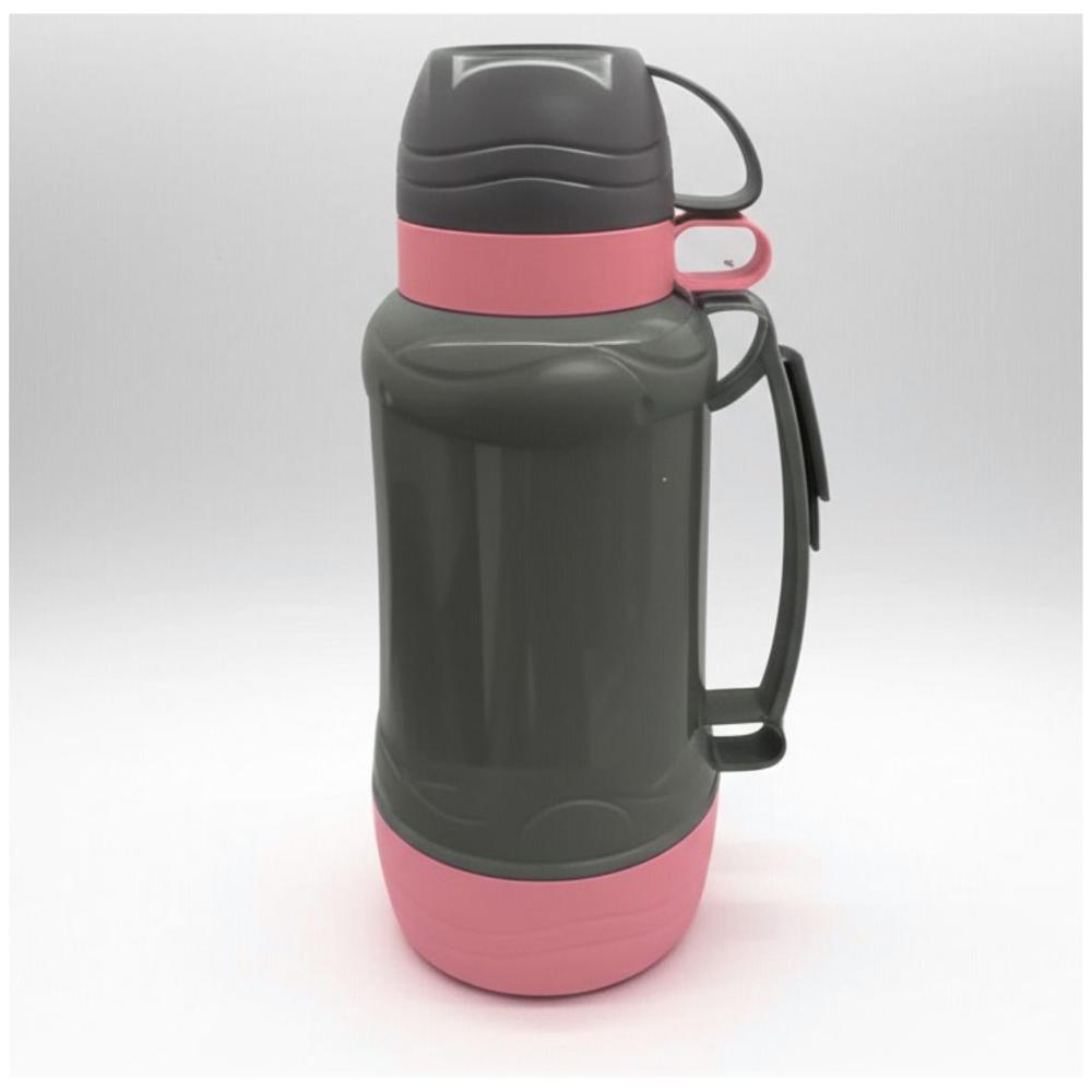 Termo para Bebidas Frías y Calientes de 1800 ml con Doble Tapa Rosado
