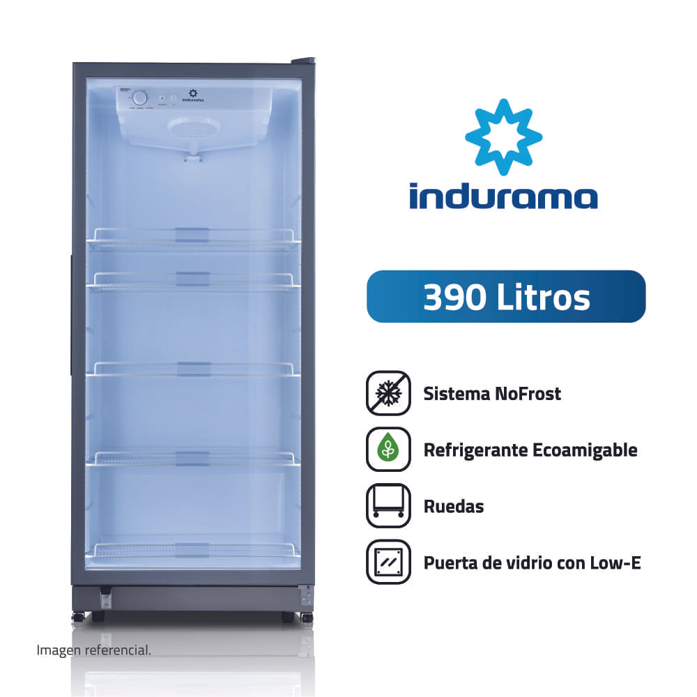 Exhibidora Indurama 390L VFV520GR SD Gris
