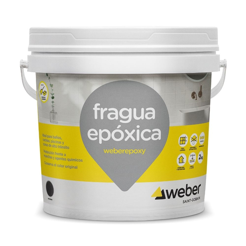 Fragua Epóxica Negro x 2kg Weber