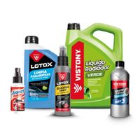 Kit Limpia Parabrisas + Líquido para radiador + Refrigerante + Silicona + Aromatizante Vistony