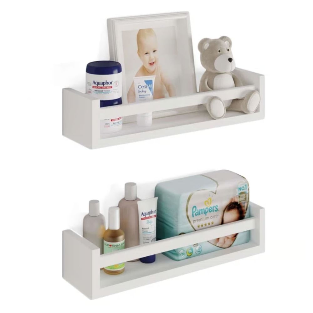 Repisa Flotante x2 unid Touji Blanco Muebles Bonno