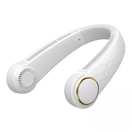 Ventilador de Cuello Portátil Recargable Blanco Ventilador de Cuello Portátil Recargable Blanco