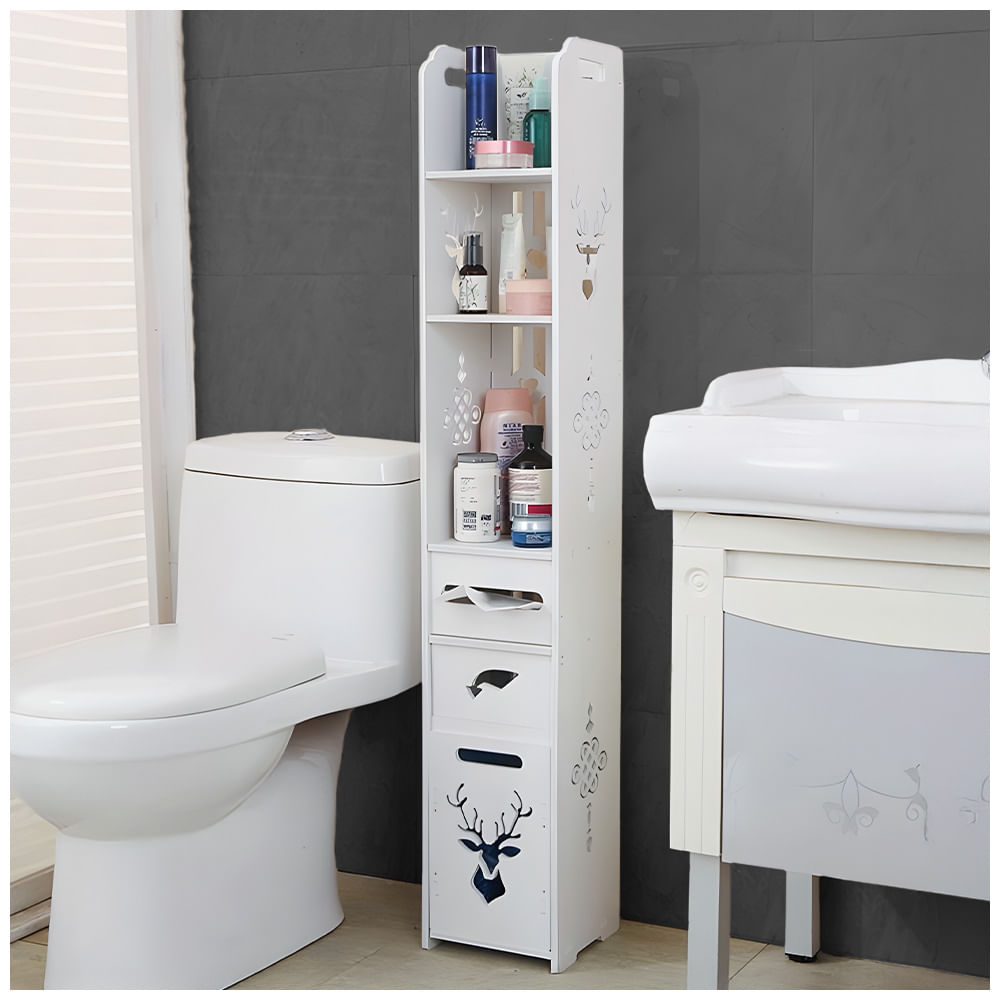 Organizador Estante Multifuncional con Dispensador de Papel SJ28 Organizador Estante Multifuncional con Dispensador de Papel SJ28