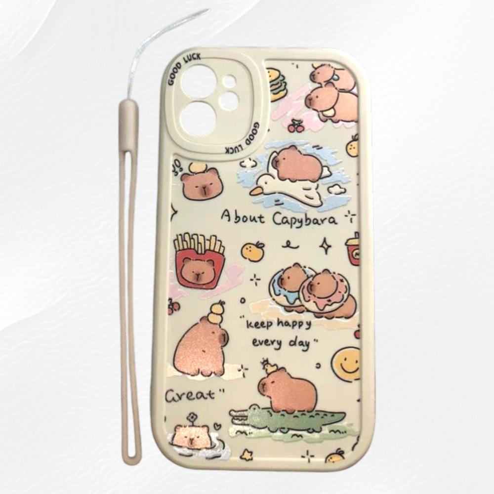CASE IPHONE 11 CAPIBARA Color Crema CASE IPHONE 11 CAPIBARA Color Crema