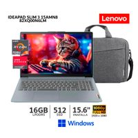 Laptop Lenovo IdeaPad Slim 3 15AMN8 Ryzen 5 7520U 2.8HZ 16Gb Ram 512Gb SSD 15.6 Wind-82XQ00N6LM