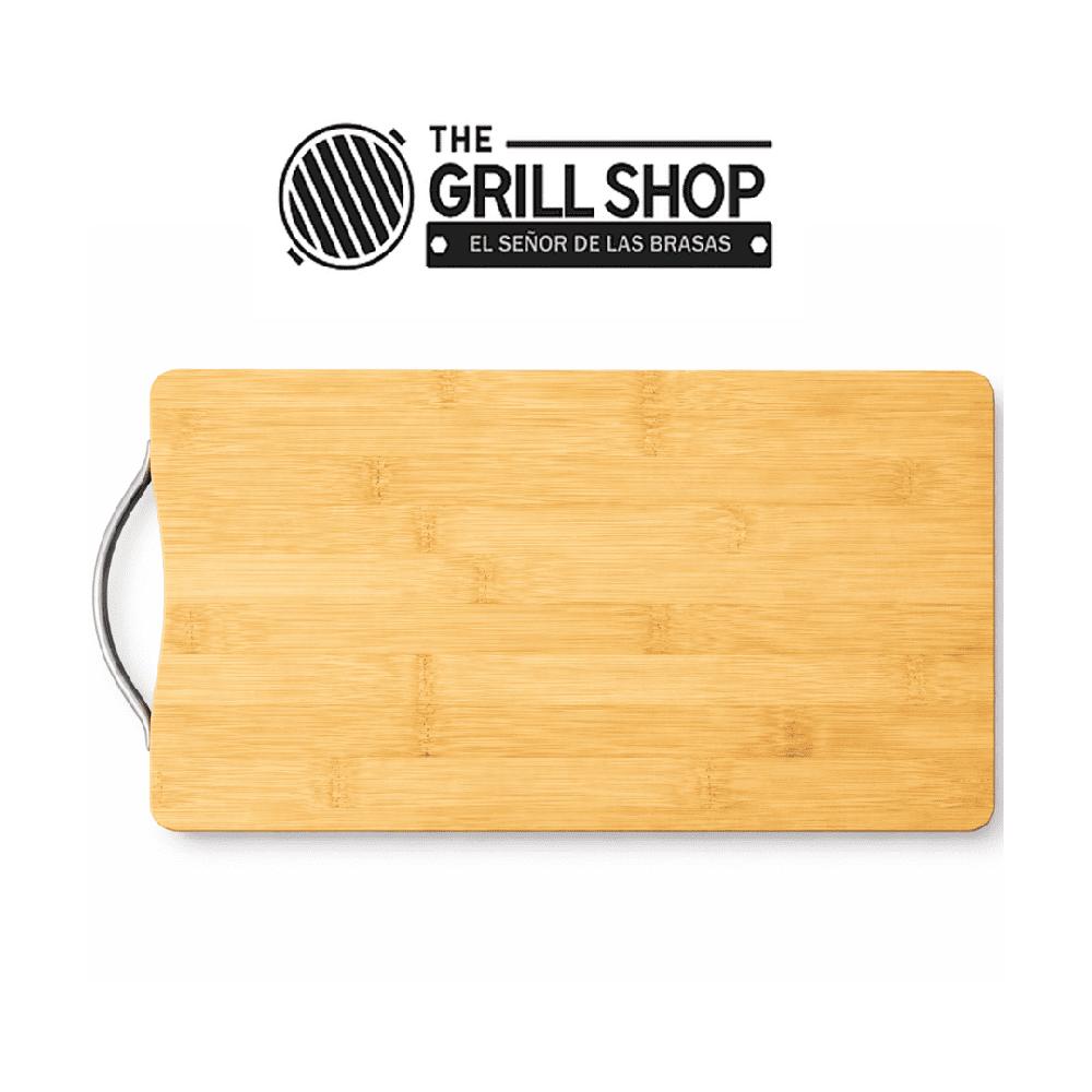 Tabla de Cocina de Bambú con Mango de Acero