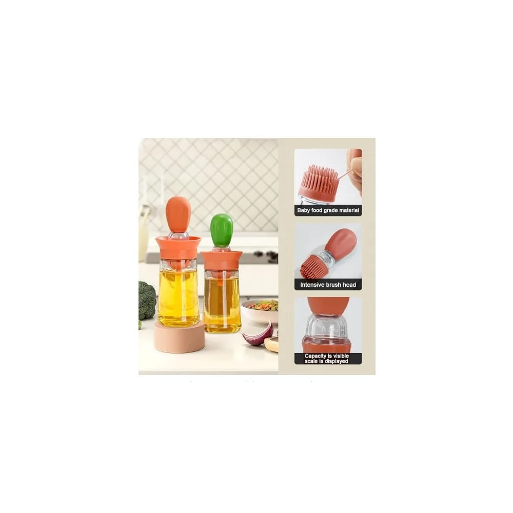 Botella de Aceite con Brocha de Silicona