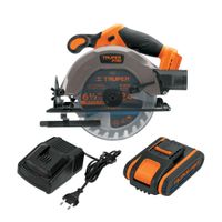Sierra Circular 6 1/2 20V + 1 Bateria 2ah + Cargador Truper 103257-103240-12336