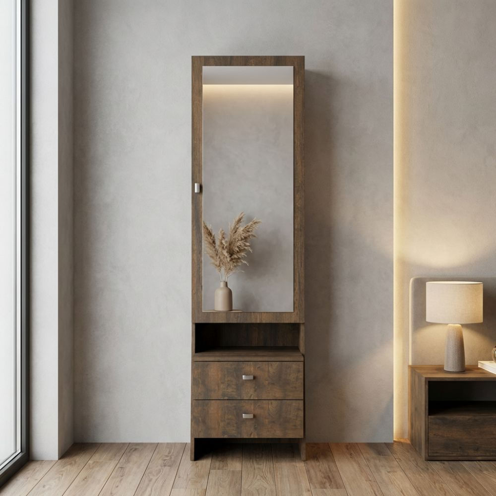 Tocador con espejo Conrad Marrón | Masiva Home