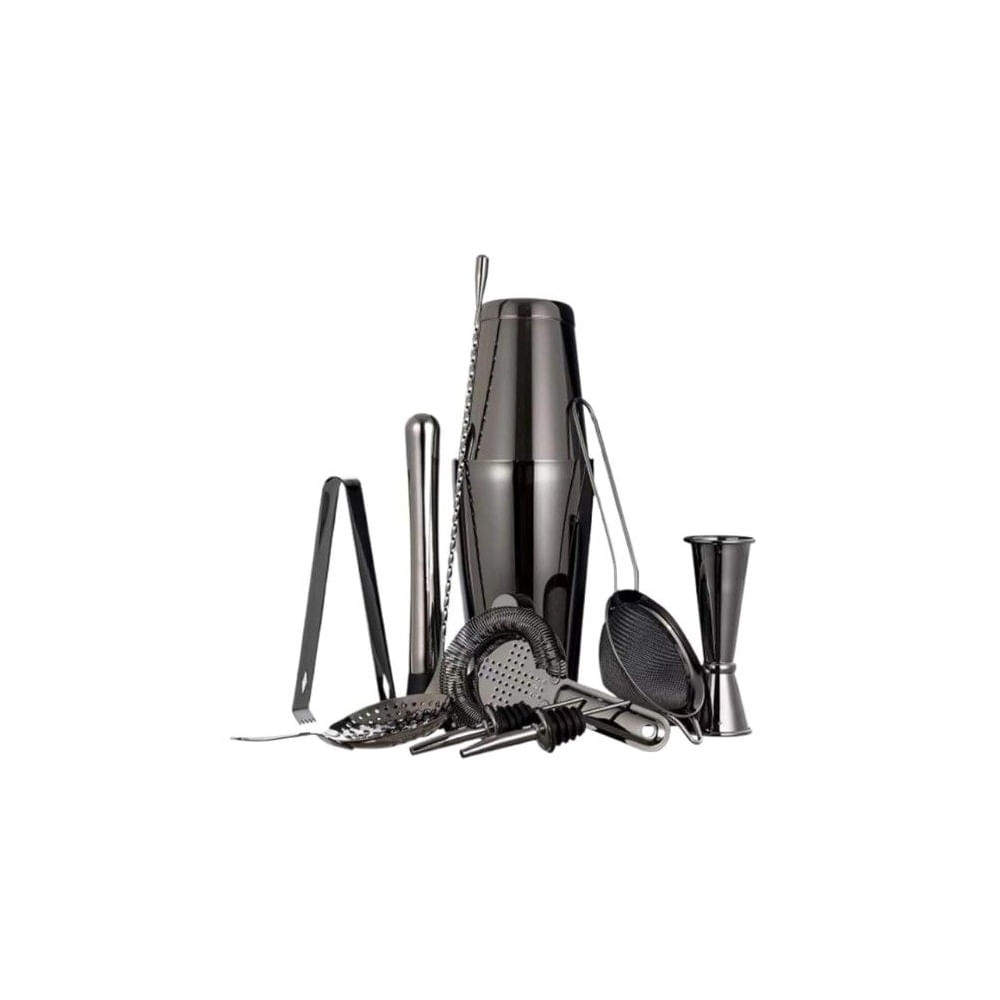 Kit Bartender Profesional 10 Pzs Negro