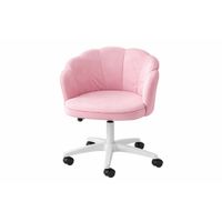 Silla Tocador Giratoria Escritorio Acolchada Ergonómica Ajustable Ruedas Base Estudio 190366