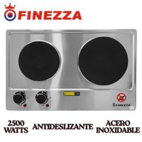 Cocina eléctrica Finezza FZ-320H2CE 2 hornillas Acero inox