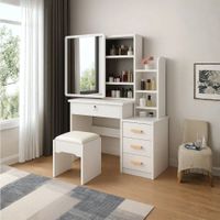 Tocador con espejo Oner Blanco - Masiva Home