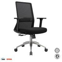 Silla Ergonómica Twist Gerente Aluminio Negro Althea Confort