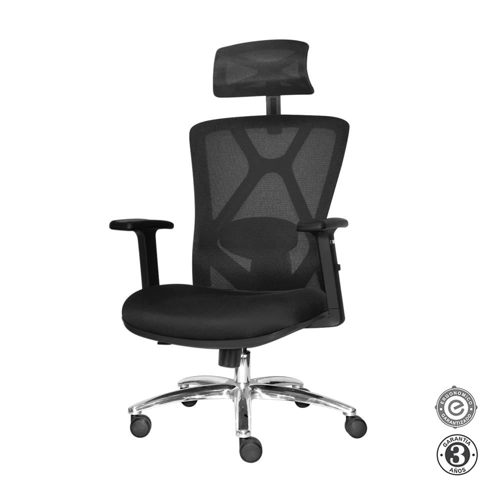 Silla Ergonómica Levi II Presidente Negro Althea Confort