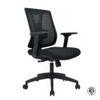 Silla Ergonómica Navy Gerente Syncro Brazos 3D Nylon Negro Althea Confort
