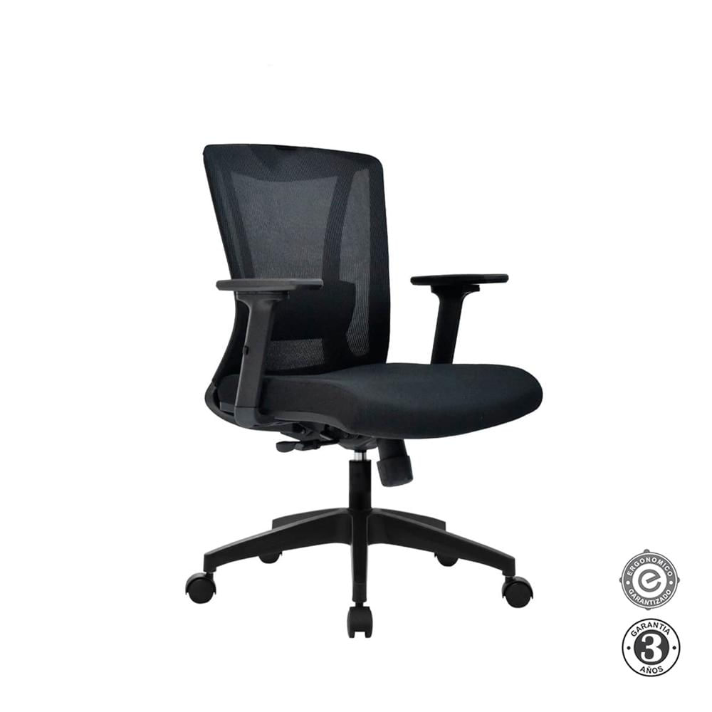 Silla Ergonómica Spike Gerente Basculante 1D Nylon Althea Confort