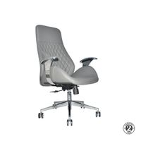 Silla Ergonómica Markus Presidente Gris Cuero Althea Confort