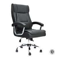 Silla Ergonómica Boreal Presidente Cuero Negro Althea Confort