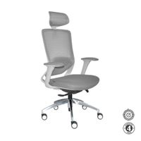 Silla Ergonómica Loop Presidente 4D Aluminio Gris Althea Confort