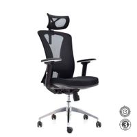 Silla Ergonómica Versalles Presidente Brazos 3D Aluminio Negro Althea Confort