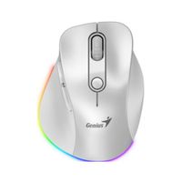 MOUSE GENIUS ERGO 9000S PRO DUAL RECARGABLE BT 6-BOT SILENT BLANCO