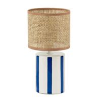 Lámpara de Mesa Trama Azul 28cm Decore