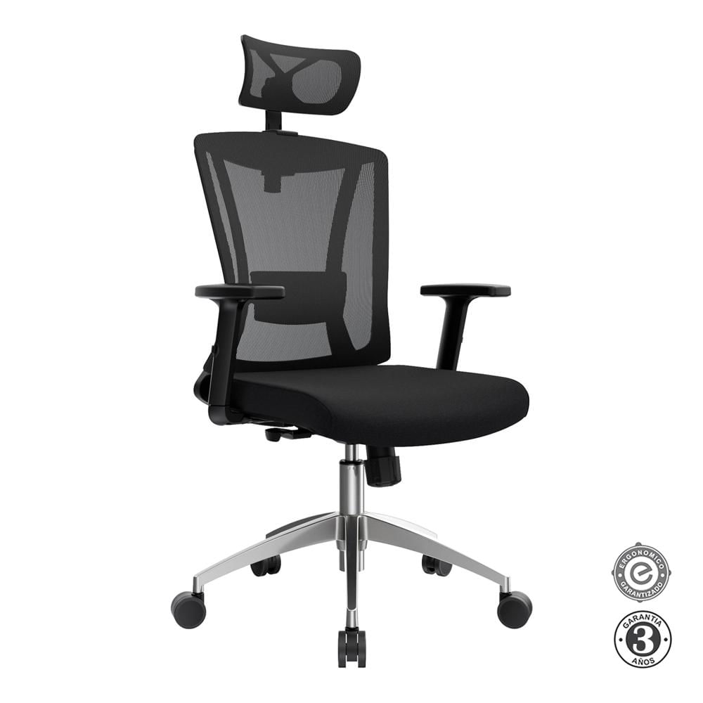 Silla Ergonómica Spike Presidente Syncro 1D Aluminio Althea Confort