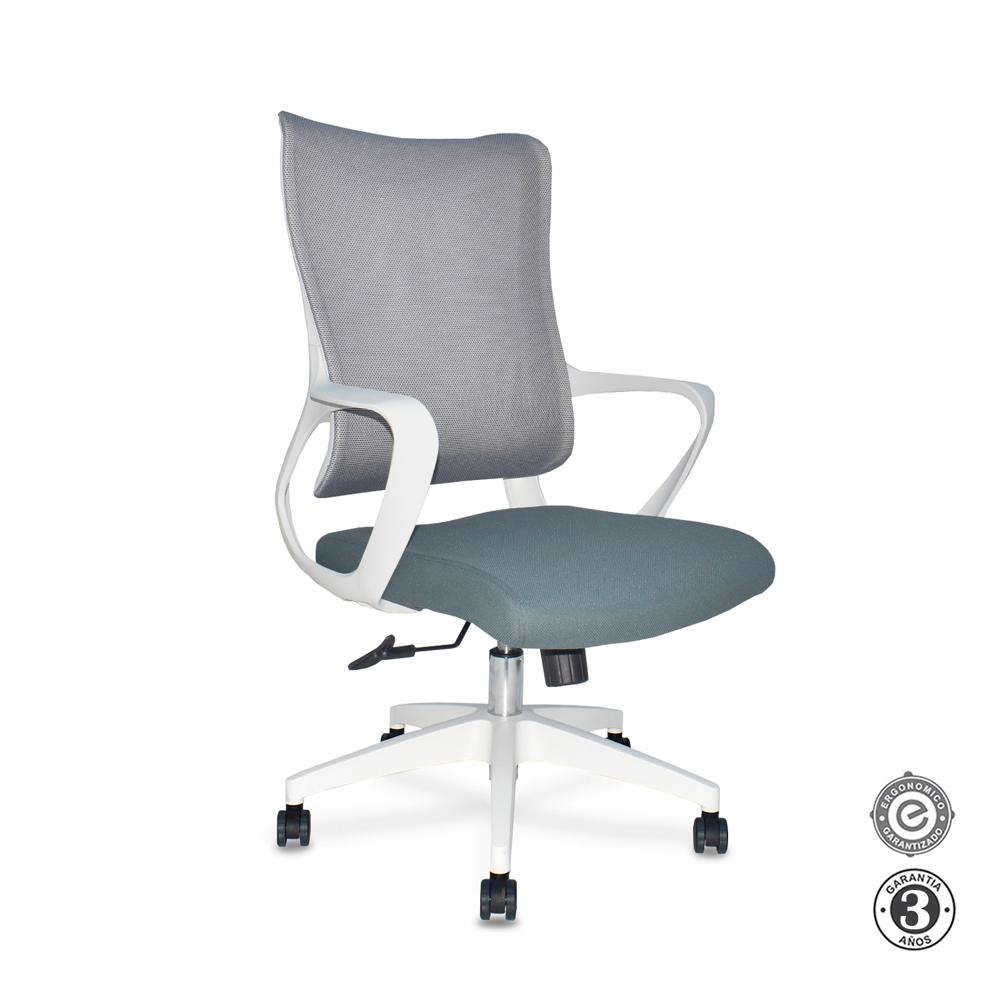 Silla Ergonómica Rigs Gerente Tela Gris Althea Confort