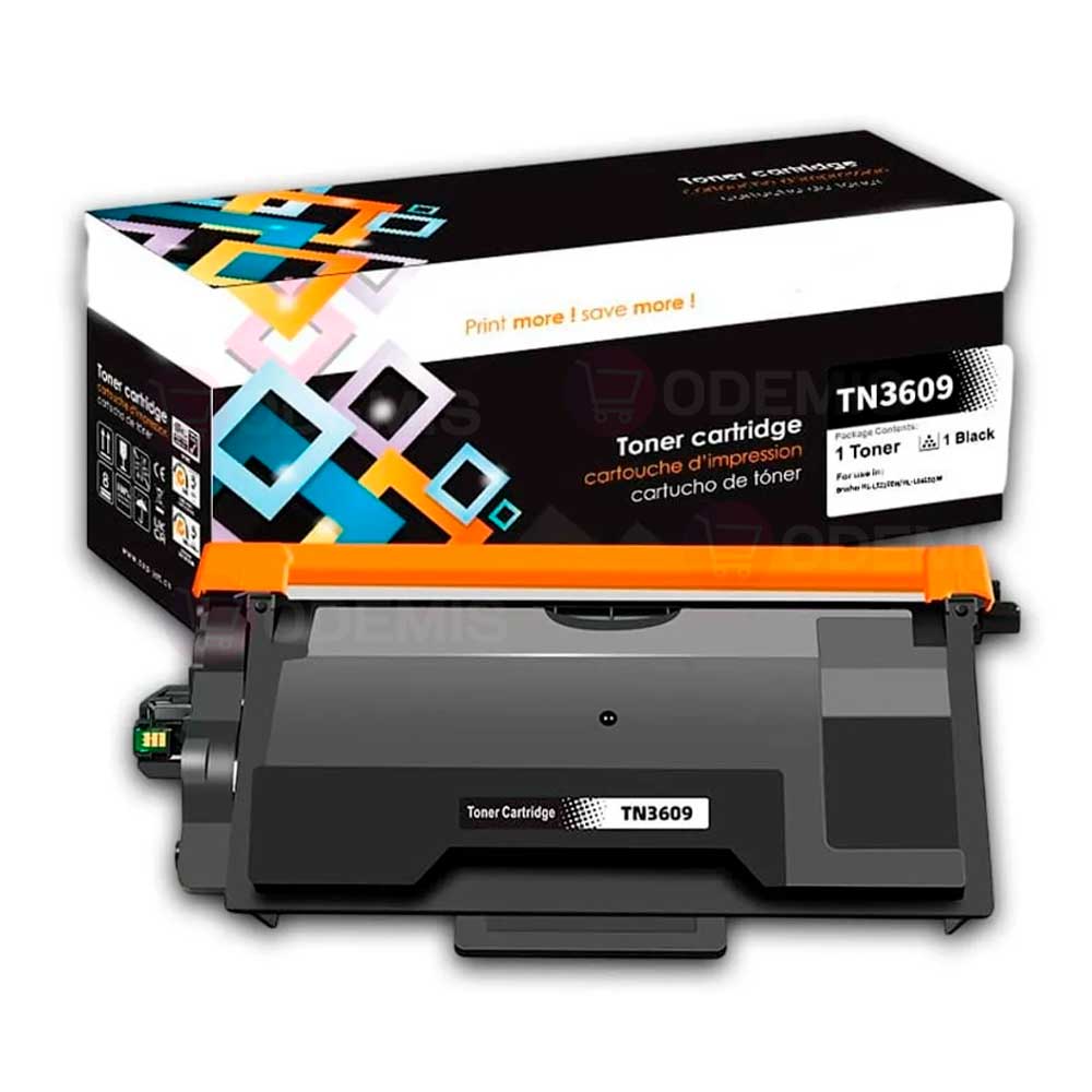 Toner Brother TN 3609 Negro 3000 Pag HL-L5210DN Compatible