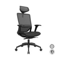Silla Ergonómica Loop Presidente 4D Nylon Negro Althea Confort