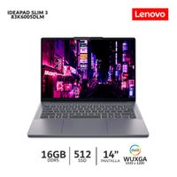 Laptop Lenovo IdeaPad Slim3 14ARP10 AMDR7-7735HS 16Gb Ram 512Gb SSD Pantall 14 WUXGA -83K6005DLM