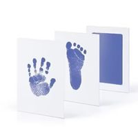 Kit De Huellas Y Manos Diy Para Bebé Recién Nacido Azul