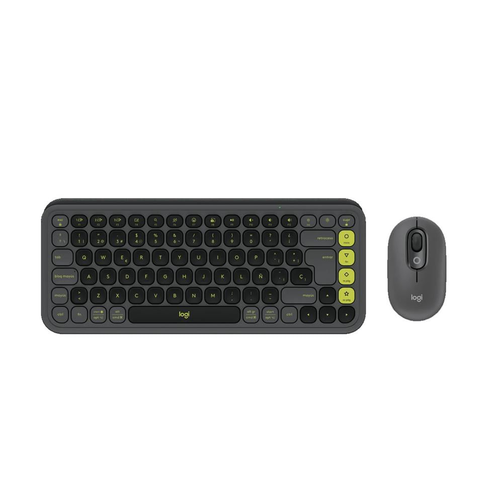 TECLADO LOGITECH  MOUSE POP ICON BLUETOOTH WIRELESS SP  NEGRO