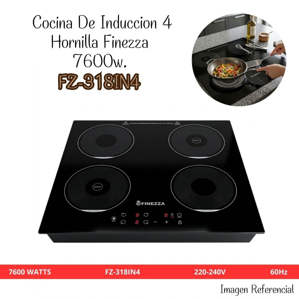 Cocina De Induccion 4 Hornilla Finezza - FZ-318IN4
