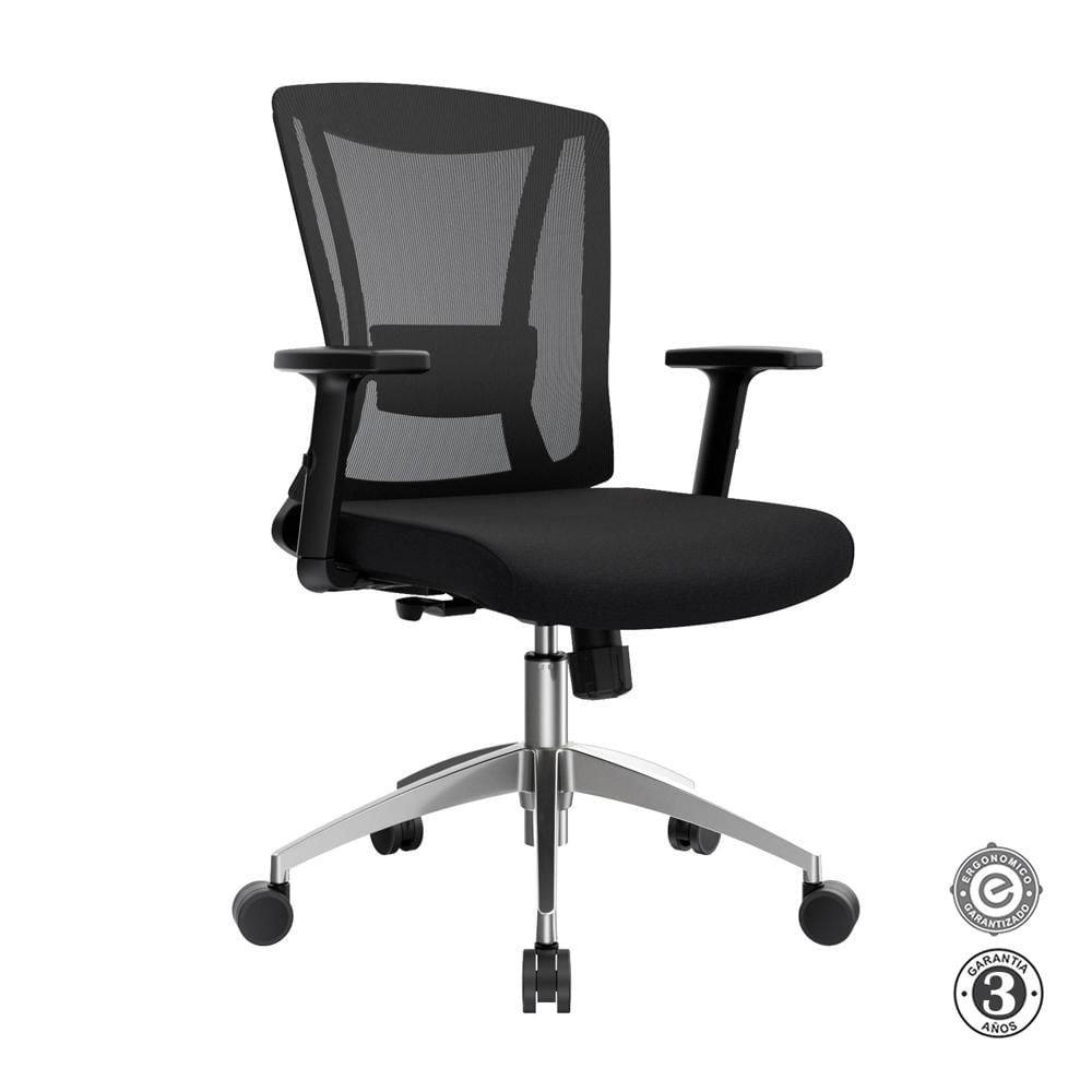 Silla Ergonómica Spike Gerente Basculante 1D Aluminio Althea Confort