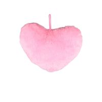 FELIZ DIA MAMA - CORAZÓN DECORATIVO DE POLIÉSTER ROSADO