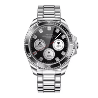 SMARTWATCH R1 MAX RELOJ INTELIGENTE REDONDO PANTALLA AMOLED NOTIFICACIONES UNISEX NEGRO