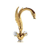 Mezcladora para Lavado de Baño Dorado Brillante