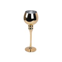 FELIZ DIA MAMA - Copa porta vela de vidrio - 30cm