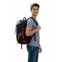 MOCHILA NEWTHEWAY NEGRA PLEGABLE DEPORTIVA 45CM GYM CICLISMO SENDERISMO ESCOLAR GENIEKA