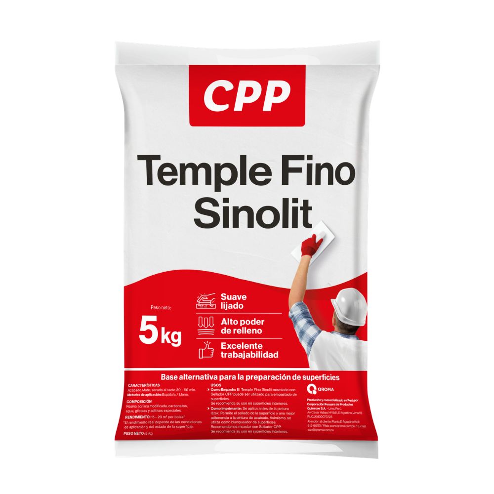 Temple Fino Sinolit Blanco 5kg