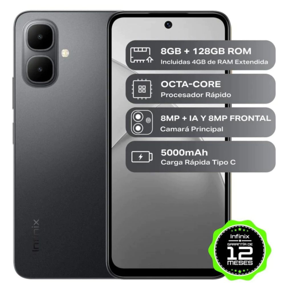 INFINIX SMART 10 128GB 4GB NEGRO