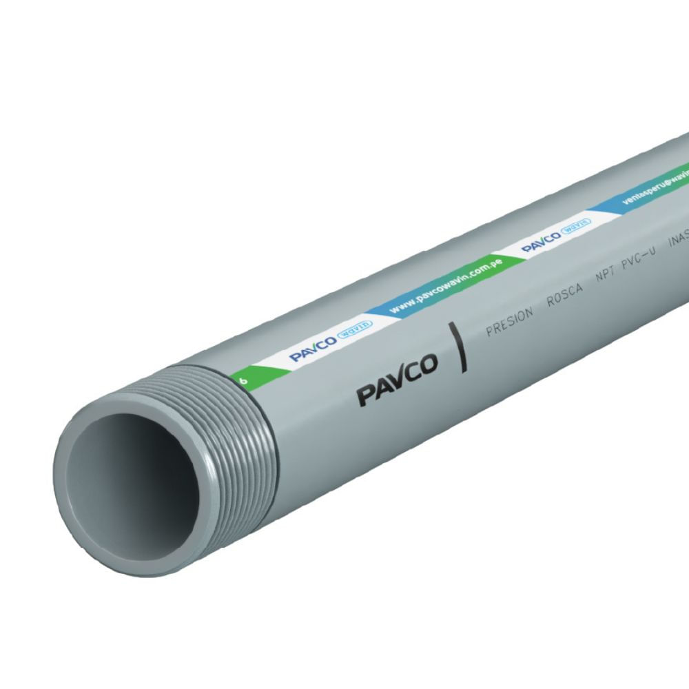 Tubo x 5m 1 roscado - Agua fría Pavco