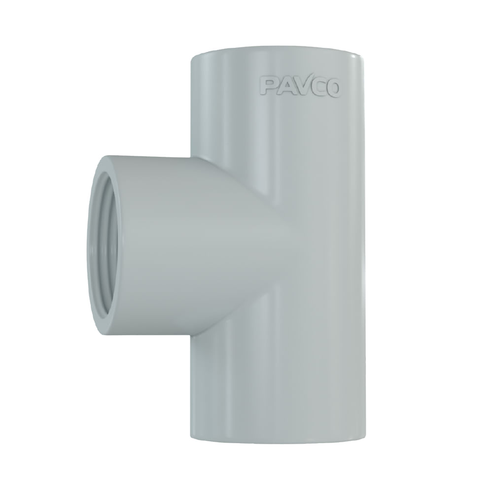 Ramal Tee 1 1/2" agua fría con rosca Pavco