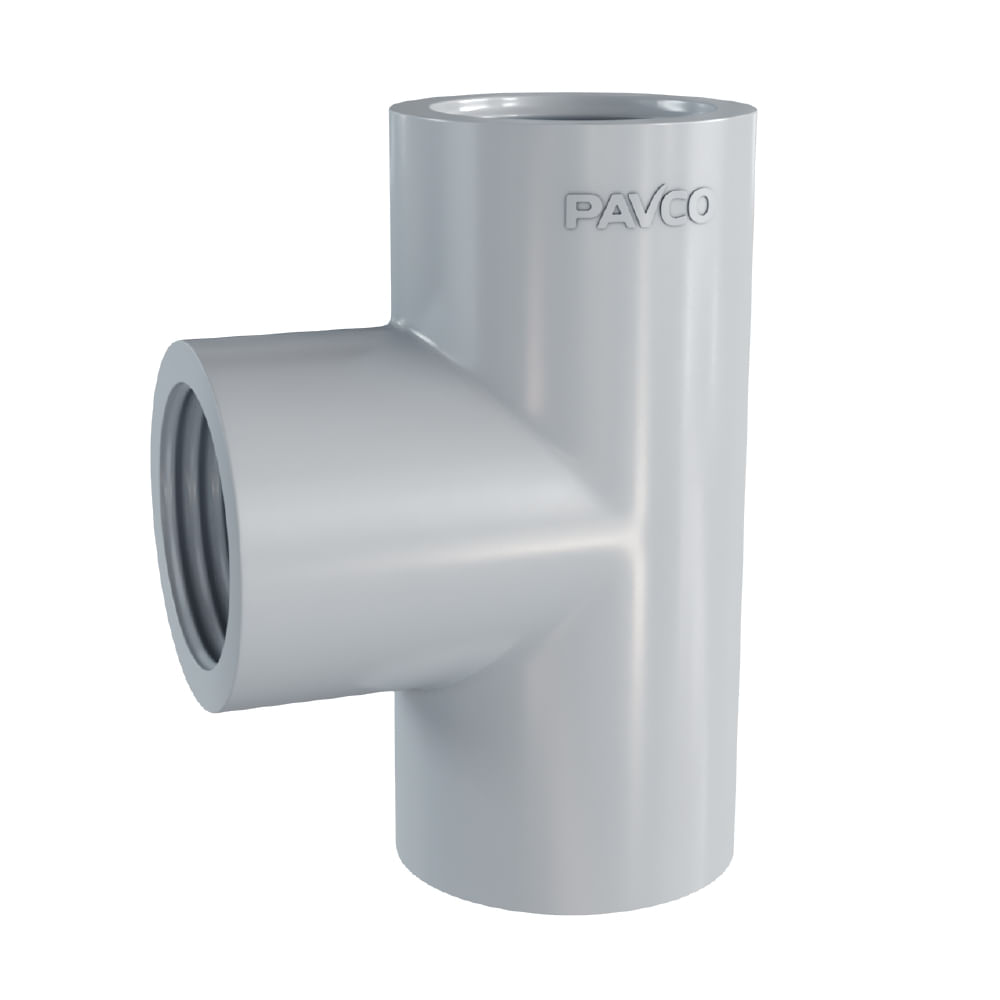 Tee 1/2" Agua Fría con Rosca Pavco